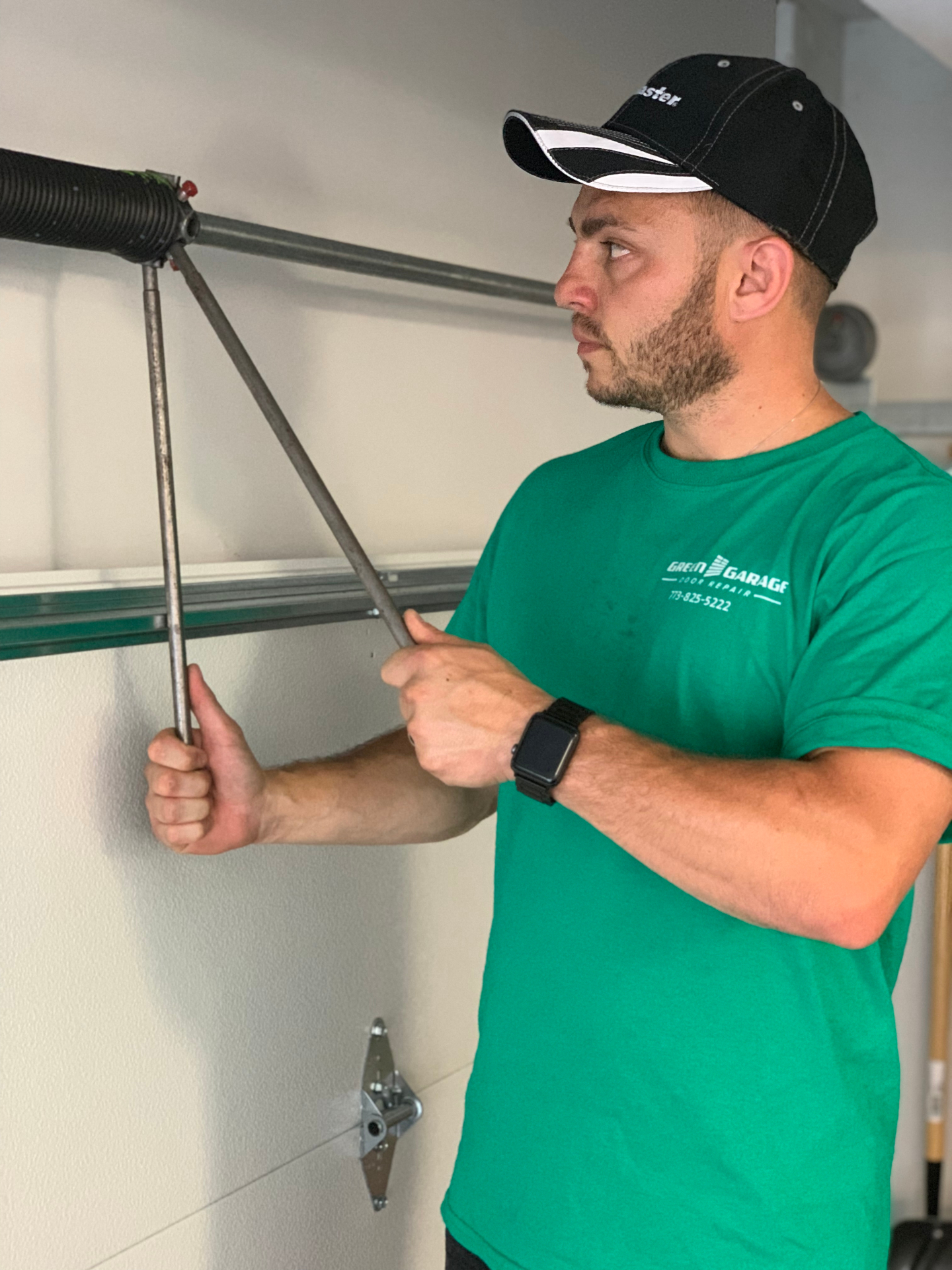 Replaced broken torsion spring on a Lighthouse Point garage door